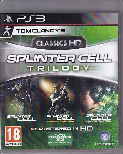Tom Clancys Splinter Cell Trilogy - PS3 (B Grade) (Genbrug)
